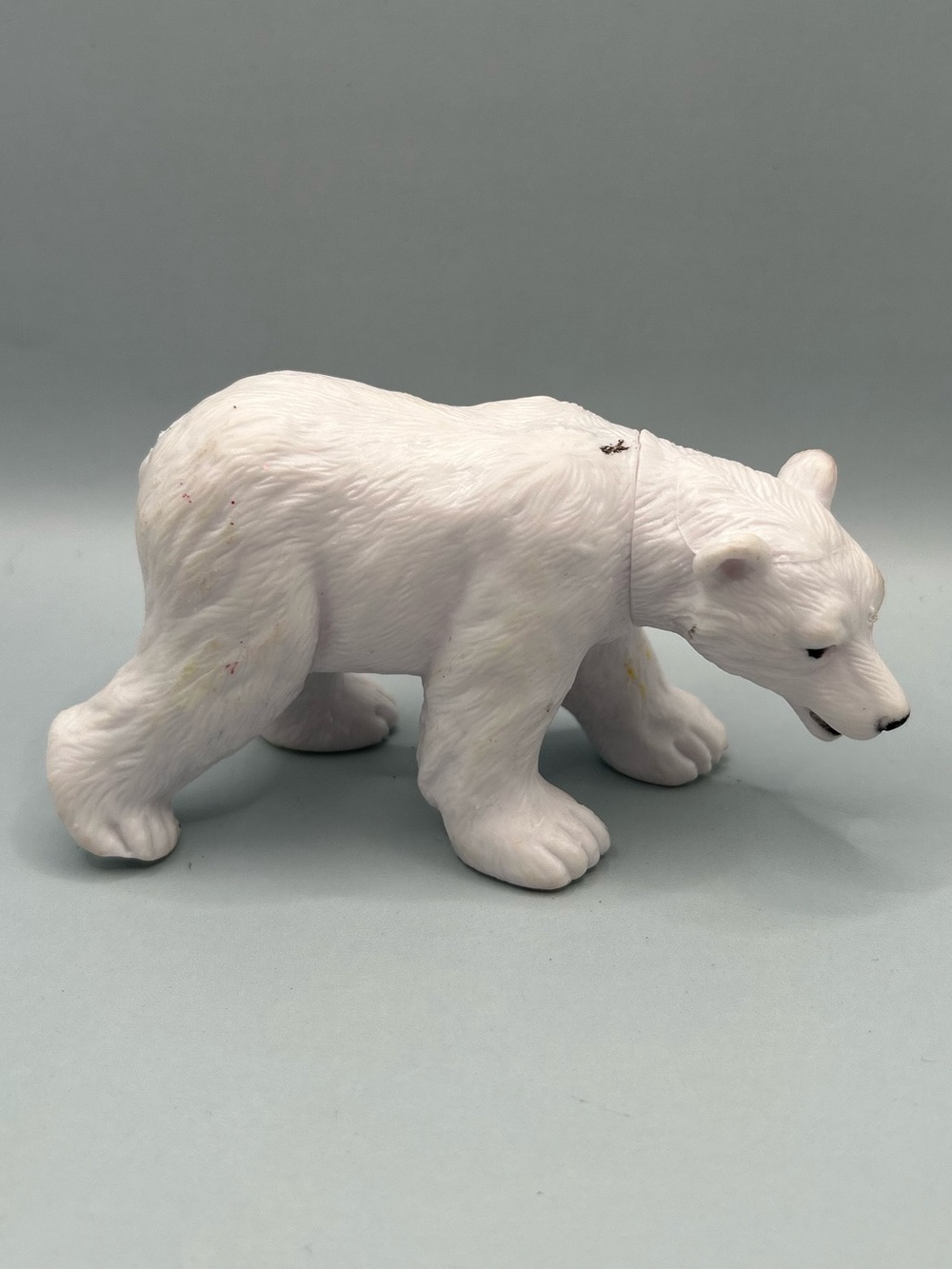 Polar Bear White Plastic Figure Realistic Wildlife Animal Toy Antarctica Zoo 3"